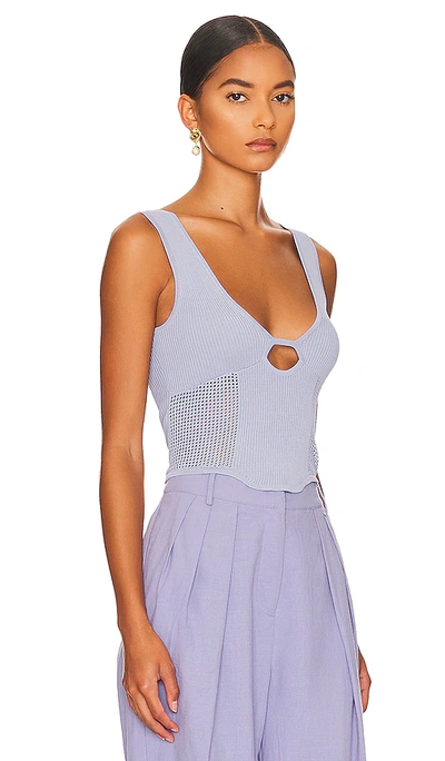 Sovere / Intrepid Knit Top In Blue Ice