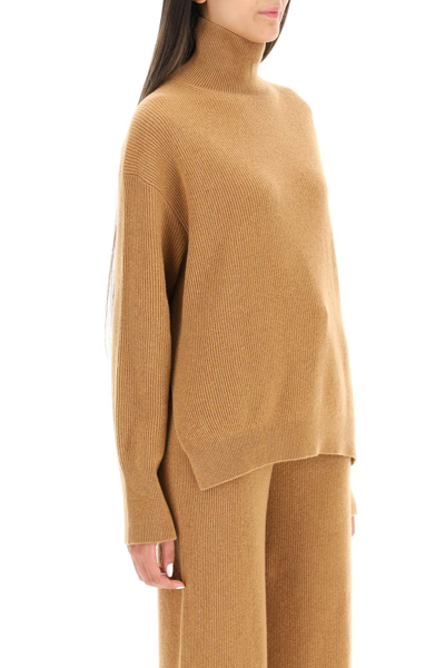 Shop Nanushka 'arya' Cashmere Blend Sweater In Brown