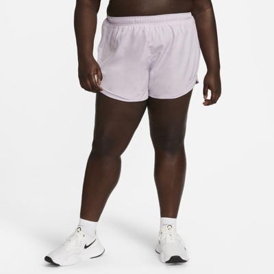 Shop Nike Women's Tempo Running Shorts (plus Size) In Purple