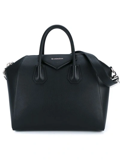 Gucci Mittelgrosse 'antigona' Handtasche In Black