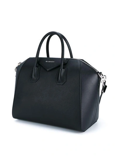 Shop Gucci Mittelgrosse 'antigona' Handtasche In Black
