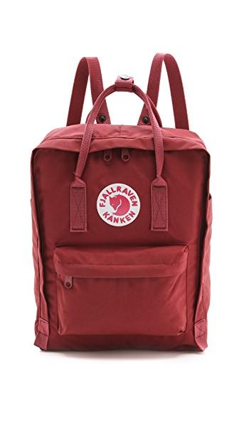 kanken backpack ox red