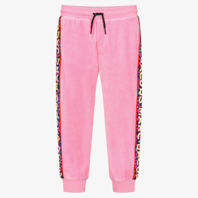 Shop Marc Jacobs Girls Pink Velour Joggers