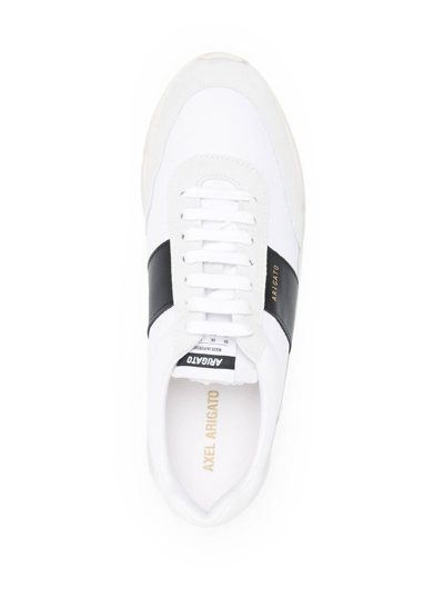 Shop Axel Arigato Genesis Leather Sneakers With Logo