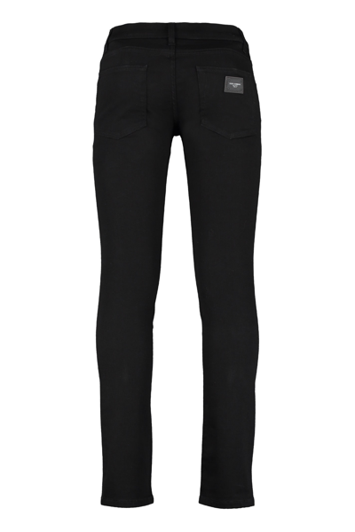 Shop Dolce & Gabbana 5-pocket Skinny Jeans In Variante Abbinata