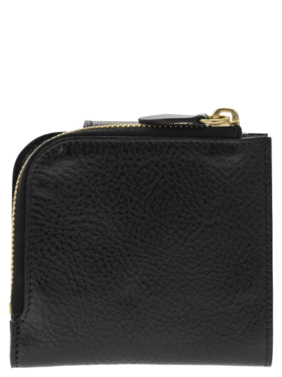 Shop Il Bisonte Medium Acero - Medium Leather Wallet In Black