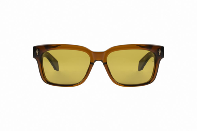 Shop Jacques Marie Mage Molino Sunglasses In Brown