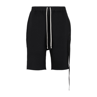 Shop Rick Owens Drkshdw Drape Detailed Drawstring Shorts In Black