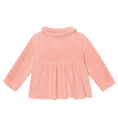 Il Gufo Baby Flared Jacket In Bubble Pink