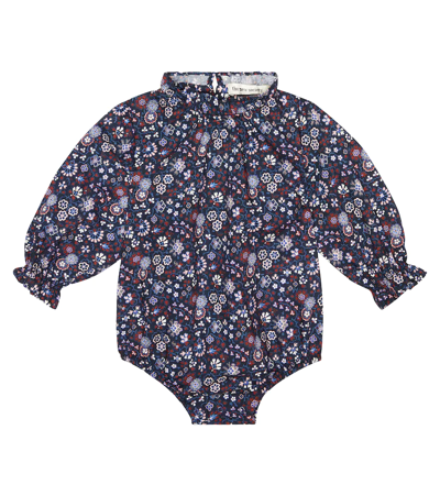 The New Society Baby Olivia Cotton Bodysuit In Felicity Liberty Print