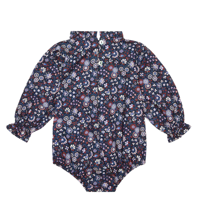 Shop The New Society Baby Olivia Cotton Bodysuit In Felicity Liberty Print