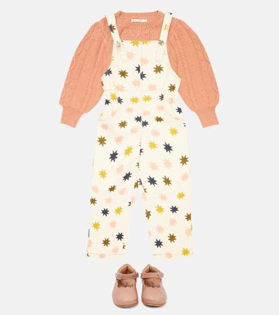 The New Society Marina Denim Overalls In Stars Print