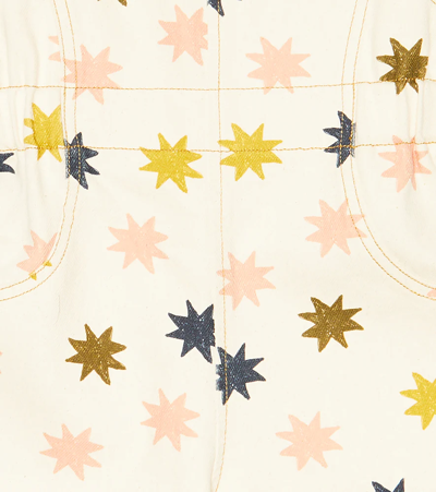 The New Society Marina Denim Overalls In Stars Print