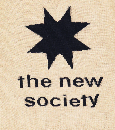 The New Society Intarsia Sweater In Sand