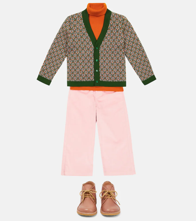 Paade Mode Patterned Cardigan In Cannoli Green