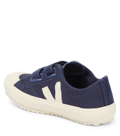 Veja Ollie Canvas Sneakers In Marine Pierre