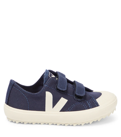 Veja Ollie Canvas Sneakers In Marine Pierre