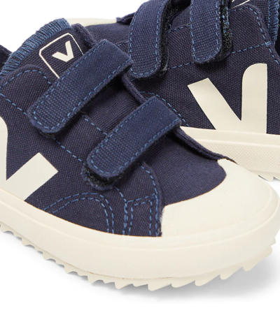 Veja Ollie Canvas Sneakers In Marine Pierre