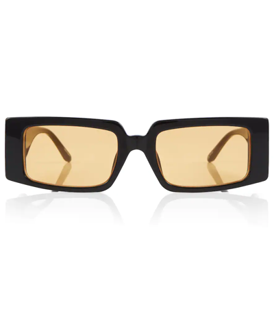 Magda Butrym Black Linda Farrow Edition Rectangular Sunglasses