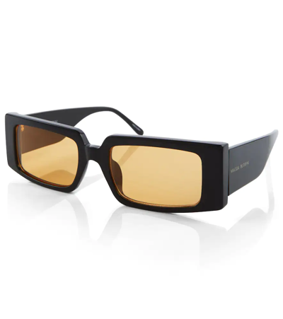 Magda Butrym Black Linda Farrow Edition Rectangular Sunglasses