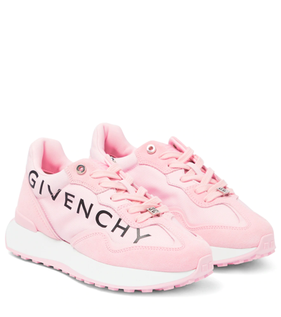 Givenchy Giv Runner Logo Leather Sneakers In Blossom Pink | ModeSens