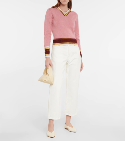 Shop Barrie Cashmere Sweater In Pink