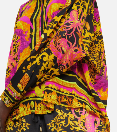 Shop Camilla Printed Silk Shirt In Octopia