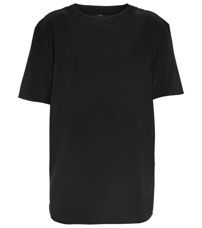 Shop Joseph Rubin Silk T-shirt In Black