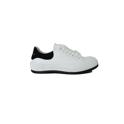 Alexander Mcqueen Tessuto S Gomma Sneakers White Black In 41