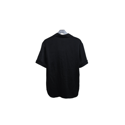 Alexander Wang Shorts Sleeve Pj Top With Embroidary Black In Xxl