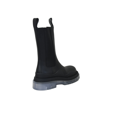 Bottega Veneta Tire Miltary Calf Boot Black In 38