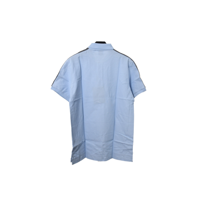 Burberry London England Shoulder Logo Polo Pale Blue In Xxl
