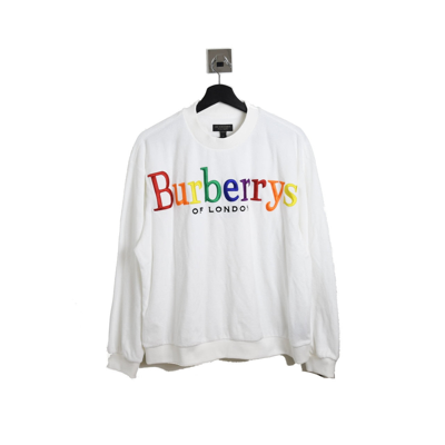 Burberry Rainbow Font Sweater White In Xxl | ModeSens
