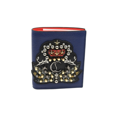 Shop Christian Louboutin Studded-crest Card Case In Default Title