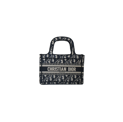 Dior Mini Book Tote Blue In Default Title
