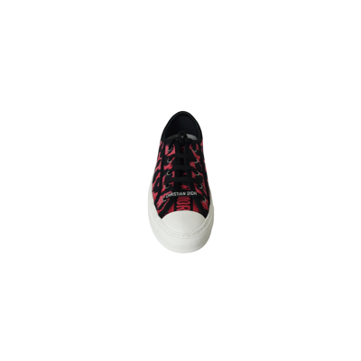 Dior Pop D Leopard Cotto Walk N  Sneakers Framboise In 35