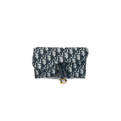 Shop Dior Saddle Wallet On Chain In Default Title