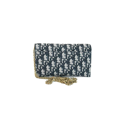 Shop Dior Saddle Wallet On Chain In Default Title