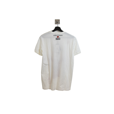 Dolce & Gabbana Queen Of Heart T-shirt White In 54