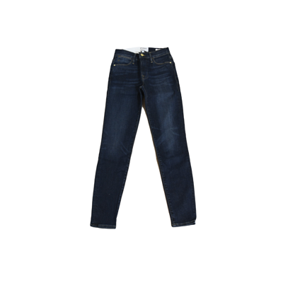 Frame Le High Skinny Fit Jeans Blue In 25