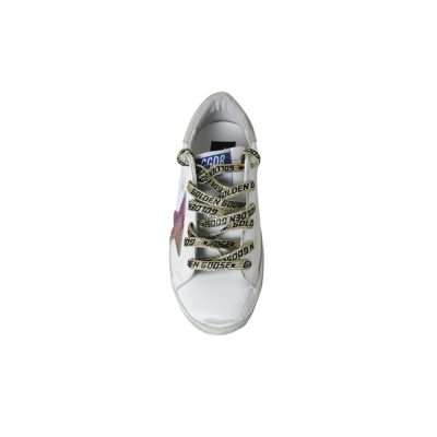 Golden Goose Hi Star Classic With List White Rainbow Star In 35