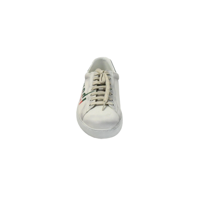 Shop Gucci Ace Logo Sneaker White Red Verde In Us 14