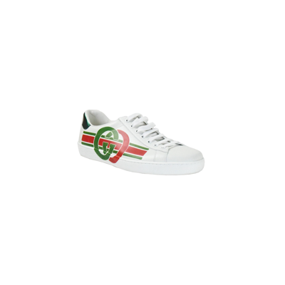 Shop Gucci Ace Sneaker White Red Verde In Us 14