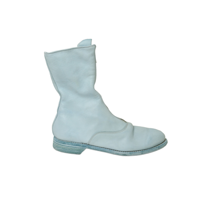 Guidi Front Zip Army Boot Blue In 39