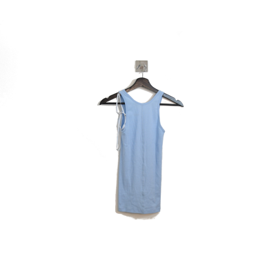 Helmut Lang Stripped Tank Top Blue In Xxl