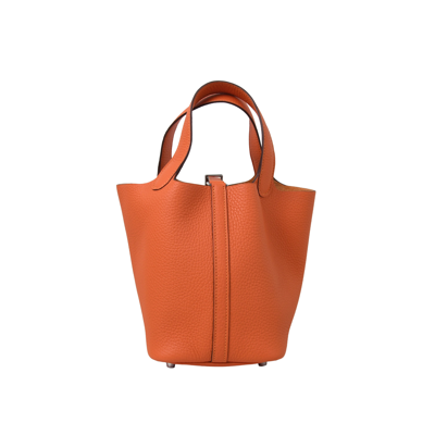 Pre-owned Hermes Picotin 18 Palladium Hardware Feu In Default Title