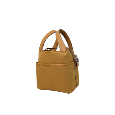 Pre-owned Hermes Picotin 18 Palladium Hardware Sesame Cargo In Default Title