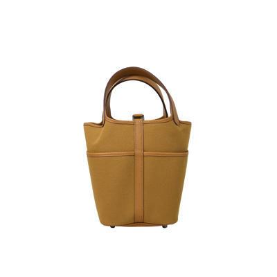 Pre-owned Hermes Picotin 18 Palladium Hardware Sesame Cargo In Default Title