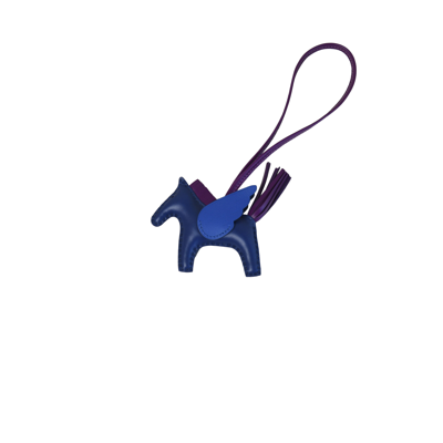Pre-owned Hermes Rodeo Pegasus Pm Charm Blue Purple In Default Title