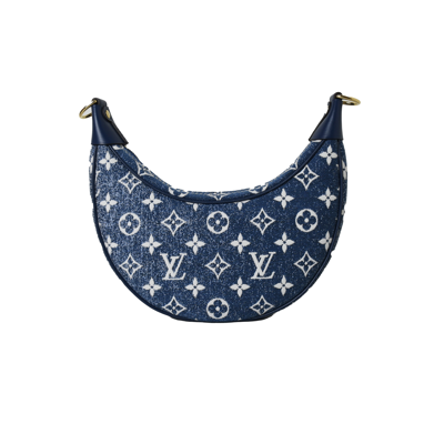 LOUIS VUITTON Chain Shoulder Bag M81166 Loop Denim Monogram Blue Woman Auth  New